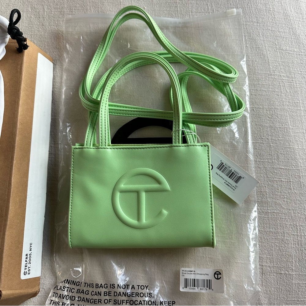 NWT Telfar 💚 double mint 💚small shopping bag